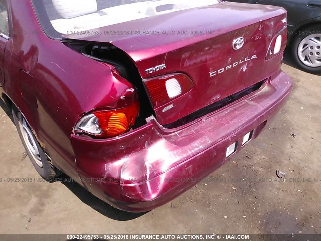 2T1BR12E5XC245552 - 1999 TOYOTA COROLLA VE/CE/LE RED photo 6