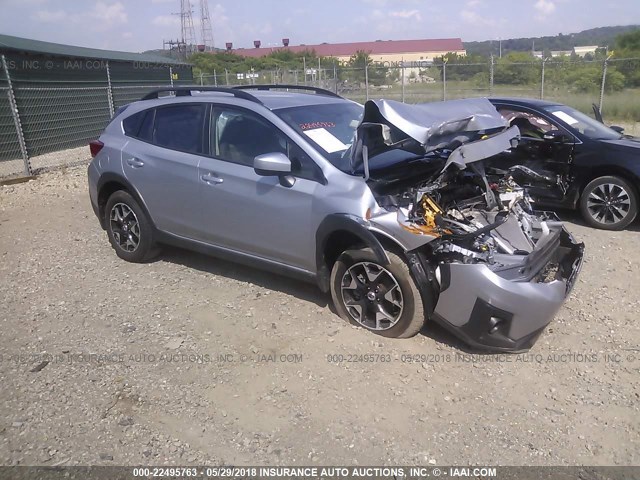 JF2GTABC7JH254635 - 2018 SUBARU CROSSTREK PREMIUM GRAY photo 1