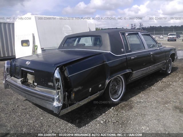 1G6DW5473LR704958 - 1990 CADILLAC BROUGHAM BLUE photo 4