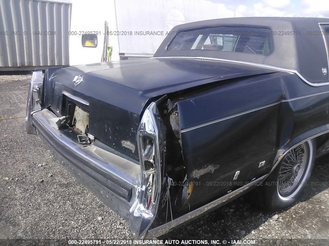 1G6DW5473LR704958 - 1990 CADILLAC BROUGHAM BLUE photo 6