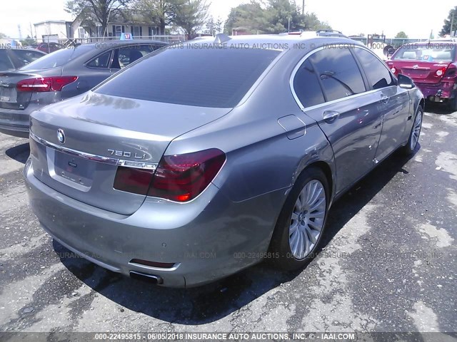 WBAKC8C56CC437376 - 2012 BMW 750 LXI GRAY photo 4