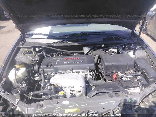4T1BE32K66U732656 - 2006 TOYOTA CAMRY LE/XLE/SE ნაცრისფერი ფოტო 10