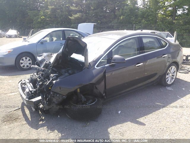 1G4PR5SKXE4131450 - 2014 BUICK VERANO CONVENIENCE BROWN photo 2