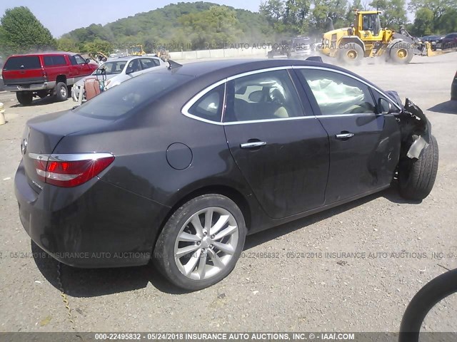 1G4PR5SKXE4131450 - 2014 BUICK VERANO CONVENIENCE BROWN photo 4