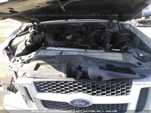 1FMZU67E72UB21776 - 2002 FORD EXPLORER SPORT TR  SILVER photo 10