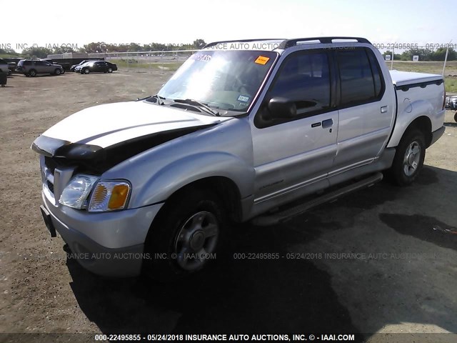 1FMZU67E72UB21776 - 2002 FORD EXPLORER SPORT TR  SILVER photo 2