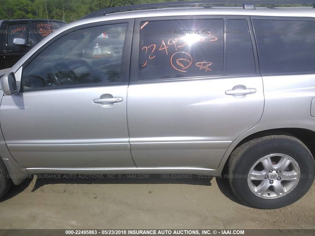 JTEHF21A920075413 - 2002 TOYOTA HIGHLANDER LIMITED SILVER photo 6