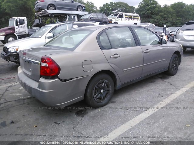 1G1ZS58F27F181464 - 2007 CHEVROLET MALIBU LS 棕色 照片 4