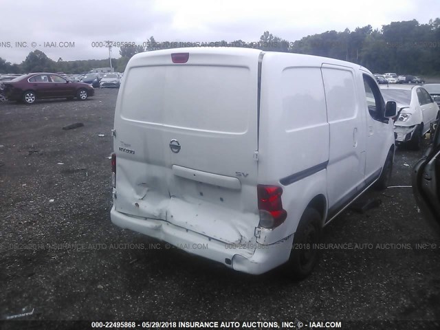 3N6CM0KN7DK694210 - 2013 NISSAN NV200 2.5S/2.5SV WHITE photo 4