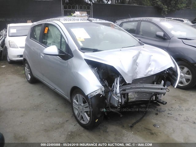 KL8CD6S9XEC532158 - 2014 CHEVROLET SPARK 1LT SILVER photo 1