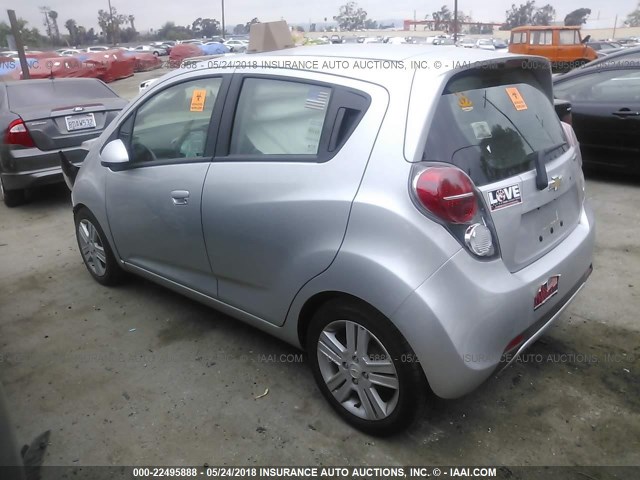 KL8CD6S9XEC532158 - 2014 CHEVROLET SPARK 1LT SILVER photo 3