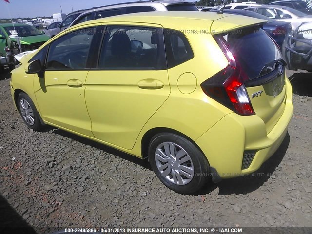 3HGGK5H50FM761348 - 2015 HONDA FIT LX YELLOW photo 3