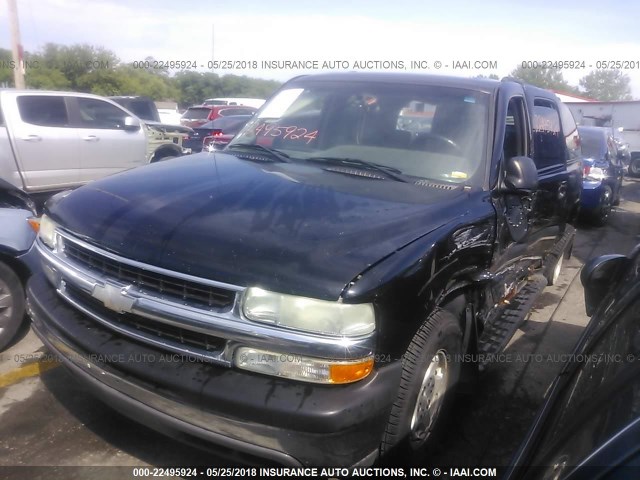 3GNEC16Z83G259593 - 2003 CHEVROLET SUBURBAN C1500 BLACK photo 2