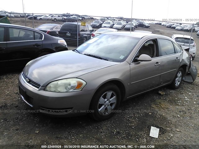 2G1WT58K469126065 - 2006 CHEVROLET IMPALA LT GOLD photo 2