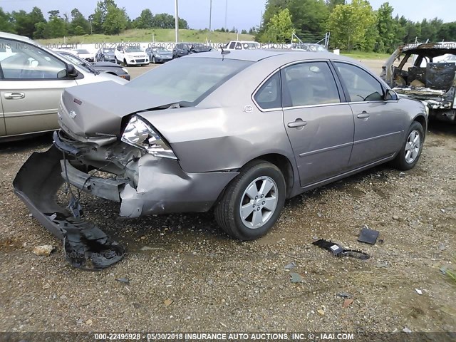 2G1WT58K469126065 - 2006 CHEVROLET IMPALA LT GOLD photo 4