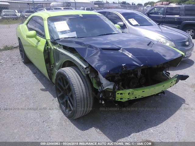 2C3CDZFJXFH718282 - 2015 DODGE CHALLENGER R/T SCAT PACK GREEN photo 1