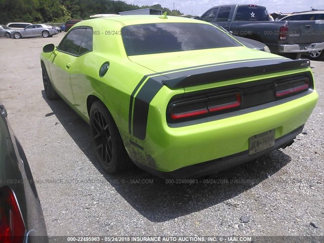 2C3CDZFJXFH718282 - 2015 DODGE CHALLENGER R/T SCAT PACK GREEN photo 3