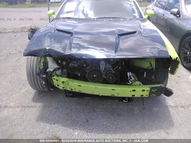 2C3CDZFJXFH718282 - 2015 DODGE CHALLENGER R/T SCAT PACK GREEN photo 6