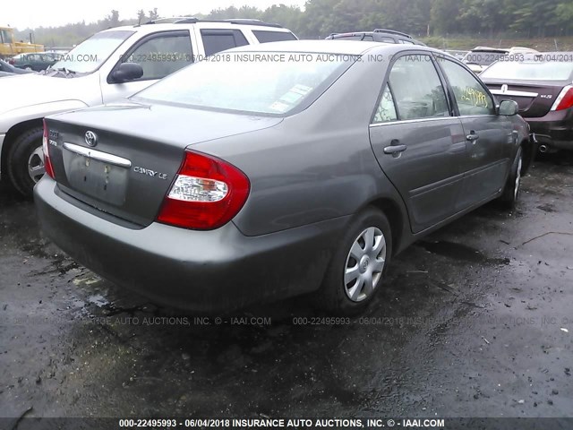 4T1BE32K94U889191 - 2004 TOYOTA CAMRY LE/XLE/SE ნაცრისფერი ფოტო 4