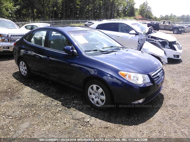 KMHDU46D69U649536 - 2009 HYUNDAI ELANTRA GLS/SE BLUE photo 1