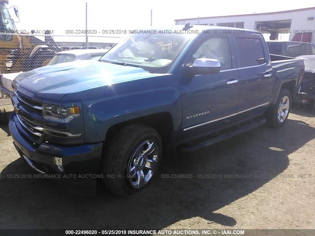 3GCUKSEC7HG303973 - 2017 CHEVROLET SILVERADO K1500 LTZ BLUE photo 2