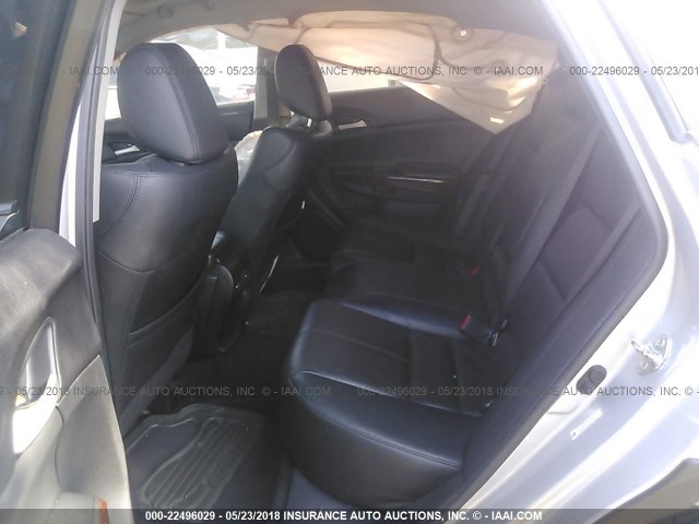 5J6TF3H51CL004584 - 2012 HONDA CROSSTOUR EXL ვერცხლისფერი ფოტო 8