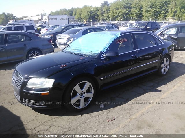 WAUML44E26N006848 - 2006 AUDI A8 L QUATTRO BLACK photo 2