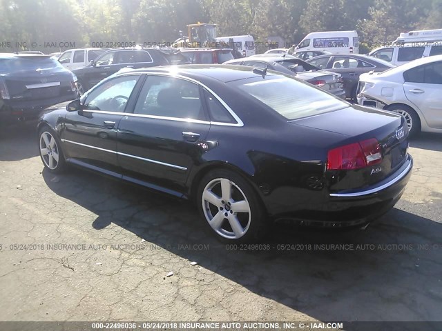 WAUML44E26N006848 - 2006 AUDI A8 L QUATTRO BLACK photo 3