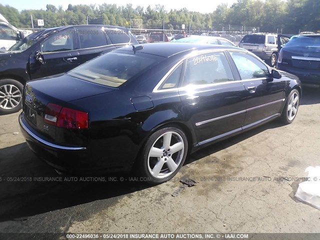 WAUML44E26N006848 - 2006 AUDI A8 L QUATTRO BLACK photo 4