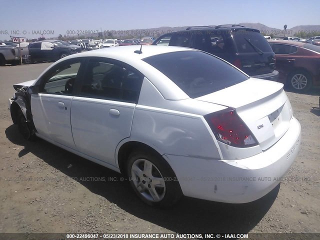 1G8AJ55F57Z210072 - 2007 SATURN ION LEVEL 2 WHITE photo 3
