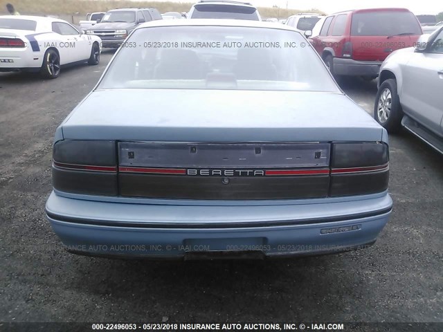 1G1LV11W0JE535074 - 1988 CHEVROLET BERETTA BLUE photo 6