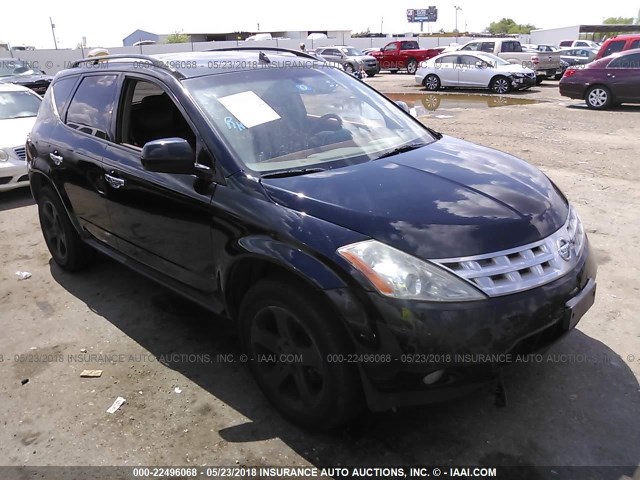 JN8AZ08W65W400348 - 2005 NISSAN MURANO SL/SE/S BLACK photo 1