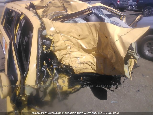 KL1TD66608B022068 - 2008 CHEVROLET AVEO LS YELLOW photo 6
