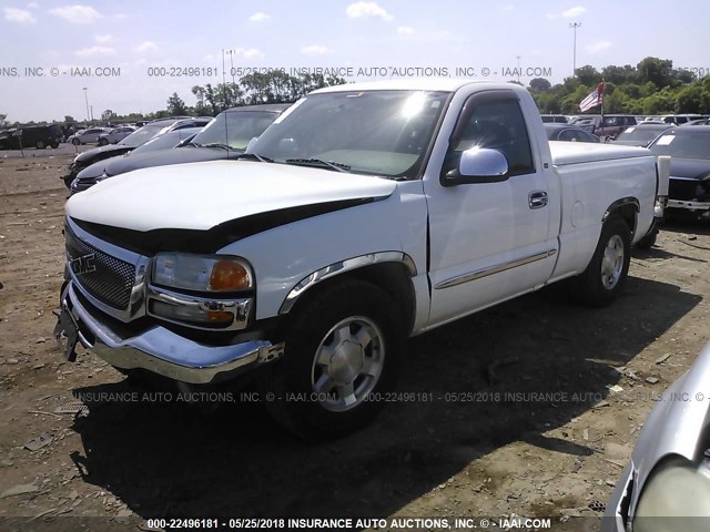 1GTEC14V15Z291717 - 2005 GMC NEW SIERRA C1500 WHITE photo 2