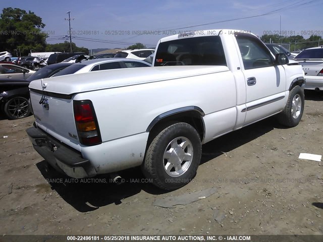 1GTEC14V15Z291717 - 2005 GMC NEW SIERRA C1500 WHITE photo 4