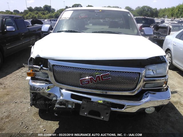 1GTEC14V15Z291717 - 2005 GMC NEW SIERRA C1500 WHITE photo 6