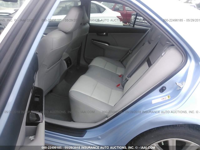 4T4BF1FK7CR218490 - 2012 TOYOTA CAMRY SE/LE/XLE ღია ლურჯი ფოტო 8