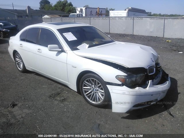 WBAGL635X4DP73439 - 2004 BMW 745 I WHITE photo 1