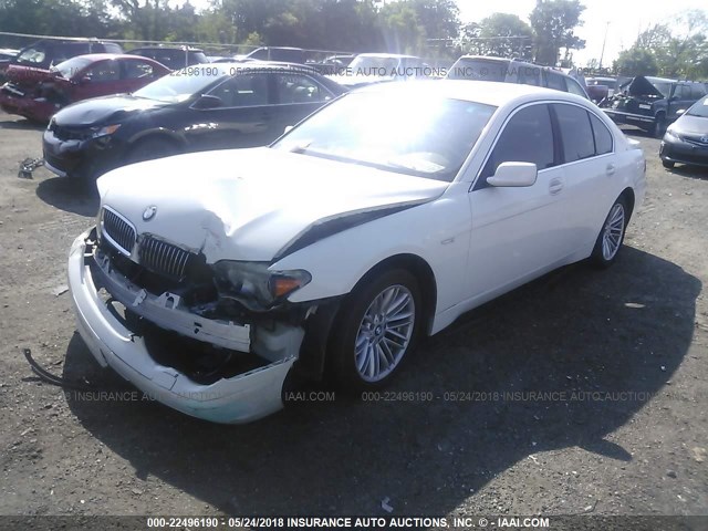 WBAGL635X4DP73439 - 2004 BMW 745 I WHITE photo 2