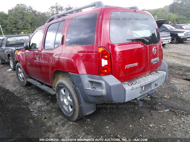 5N1AN08UX8C502193 - 2008 NISSAN XTERRA OFF ROAD/S/SE RED photo 3