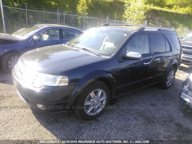 1FMDK03W68GA06959 - 2008 FORD TAURUS X LIMITED BLUE photo 2