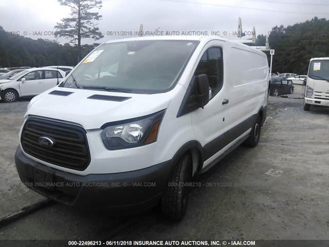 1FTYE1ZGXGKB40887 - 2016 FORD TRANSIT T-150 WHITE photo 2