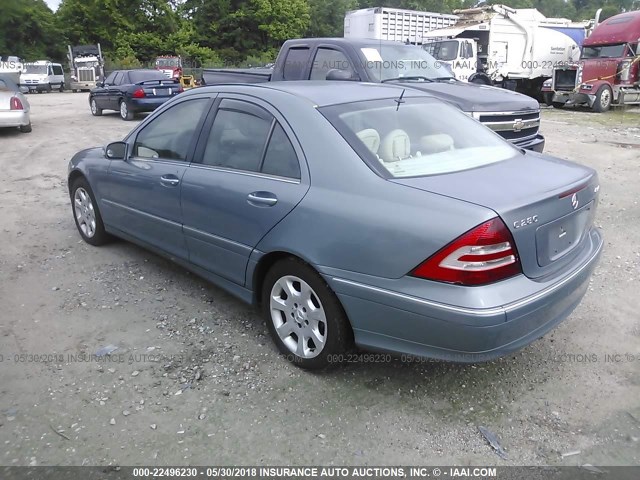 WDBRF92H56F732772 - 2006 MERCEDES-BENZ C GENERATION 2006 280 4MATIC BLUE photo 3