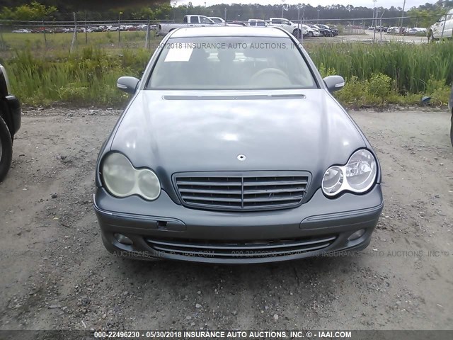 WDBRF92H56F732772 - 2006 MERCEDES-BENZ C GENERATION 2006 280 4MATIC BLUE photo 6