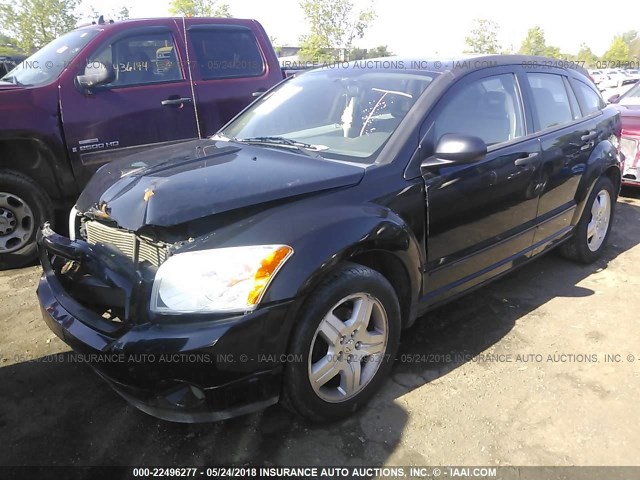 1B3HB48BX7D535061 - 2007 DODGE CALIBER SXT BLACK photo 2