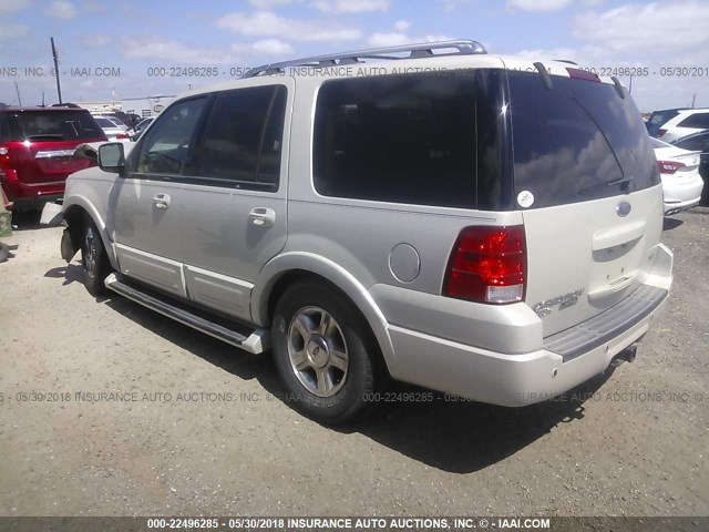 1FMFU19565LA31757 - 2005 FORD EXPEDITION LIMITED WHITE photo 3