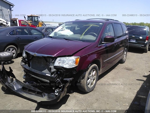 2A8HR54109R597199 - 2009 CHRYSLER TOWN & COUNTRY TOURING MAROON photo 2