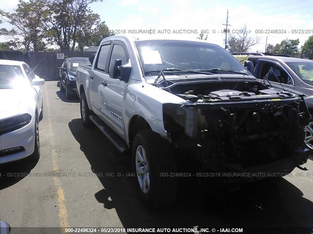 1N6AA07C08N358440 - 2008 NISSAN TITAN XE/SE/LE/PRO-4X SILVER photo 1