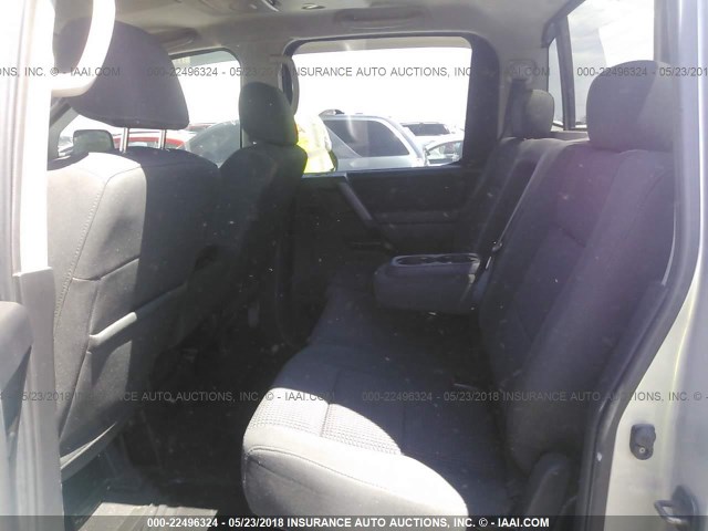 1N6AA07C08N358440 - 2008 NISSAN TITAN XE/SE/LE/PRO-4X SILVER photo 8