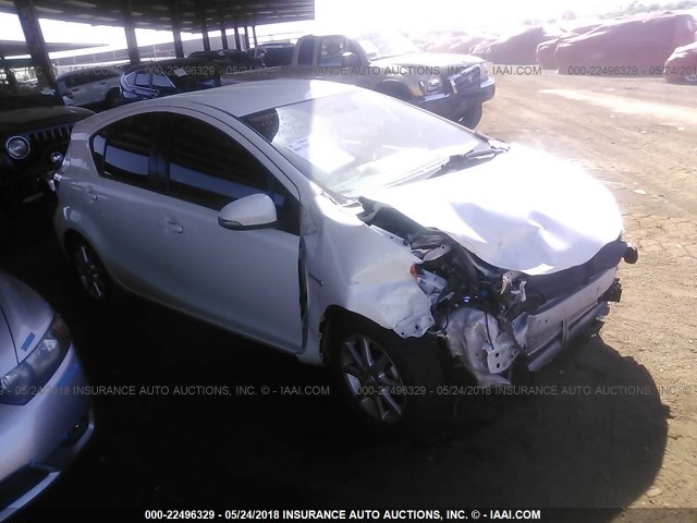 JTDKDTB34E1083407 - 2014 TOYOTA PRIUS C WHITE photo 1